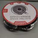 Heavy-Duty Aluminum Electric Stove Burner Covers (100 Pack) - Disposable Round Foil Liners (6 & 8 Inch), Non-Stick Drip Pan Protectors, Stove Top Covers, Great Kitchen Accessory for Easy Cleanup