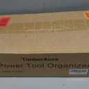 TimberAura Power Tool Organizer Wall Mount, Includes Power Strip, RED