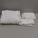 Hearth & Harbor White Duvet Cover Full Size, 3 Piece Soft Double Brushed Bedding Set, Includes 1 Duvet Cover 80x90 inches with Button Closure and 2 Pillow Shams