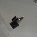 Shower Head Holder All Meta Hand held Shower Wand Bracket Adhesive Shower Wall Mount Holder Brass Shower Spray Holder Black, Drill Free Glue Installation