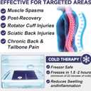 AiricePac Extra Large Gel Flexible Back Ice Packs for Injuries Reusable, 11”x 20” Cold Pack Wrap for Knee Leg Neck Shoulder Hip Back Pain Relief, Cold Compress Therapy for Swelling, Bruises, Surgery