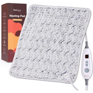 Bearhug XL Electric Heating Pad 20''x24'' Double-Sided Faux Fur Heated Pad, 6 Heat Levels, 2H Auto-Off, Moist & Dry Heat Therapy for Back Pain Relief, Machine Washable, ETL Certified, Gift Box (Dreamy Milky Way)