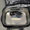 Nifogo Electric Lunch Box for Adults 100W with Temperature Display Heated Lunch Box for Men 1.8L Stainless Steel Container with Bag 12V/24V/110V for Car/Truck/Work