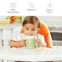 Munchkin Miracle 360 Sippy Cups for Age 6mo+, Spill Proof Toddler Cups with Handles, 7 oz, 1 Pack, Green, BPA Free