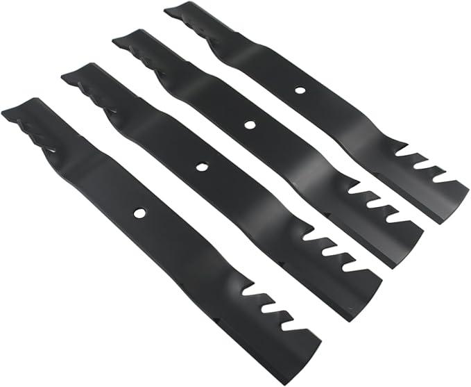 4Pcs Mulching Blades 106-2247-03 106-8744-03 Compatible with Toro Time Cutter Riding Mower 74360 74363 74365 74366 Compatible with Exmark Quest Mowers QT22KA421 QTE651KA421 QTE735KC421