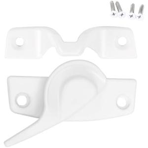 Metal Window Lock Replacement for Andersen Window Parts, Work with 200 Series Narroline Or 400 Series Tilt-Wash Double-Hung Window, White Sash Lock and Keeper