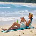 #WEJOY Beach Mat Lounge Chair for Adults Portable Lightweight Lounge Mat with Back Support Adjustable Lounge Chairs (Beach Mat 1 Person)