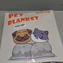 Stuffed Premium Soft Dog Couch Blanket, with Flannel Cute Paw Print, 30 * 70 inches, Cat Blanket Puppy Supplies Dog Products Stuff Essentials, Gray 