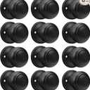 goldenwarm 12 Pieces Oil-Rubbed Bronze Dummy Door Knobs, Inactive Half Dummy Door Knob, No-Turning Door Dummy Knob, Bronze Dummy Knobs for Closet Doors (Pack of 6）