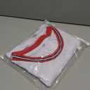 YWIES Plain Basketball Jersey, Blank Team Uniform, Hip Hop Hipster Short Sleeveless Active Shirts (X-Large, White-red)
