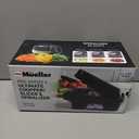 Mueller ULTIMATE 12 Blade Vegetable Chopper, Mandoline Slicer and Spiralizer, Dicer, Grater, Kitchen Essentials & Accessories, Black