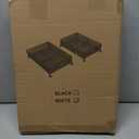 Under Bed Storage with Wheels, Rolling Under Bed Storage Bins for Shoes Clothes, Foldable and Easy Mobility (2 Pack, White)