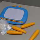 Kikidex Magnetic Drawing Board, Toddler Girl Toys for 1-2 Year Old, Doodle Board Pad Learning and Educational Toys for 1 2 3 Year Old Baby Kids Birthday Gift(Light Blue)