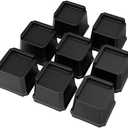 Whynonap Bed Risers 3 Inch Set of 4 Oversized Bed Lifts Risers 3 in Heavy Duty Furniture Risers L Shape Wide Opening Bed Elevators fits to Couch, Sofa, Bed Frame, Black