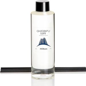 Chloefu LAN Luxury Hotels Scented Oil Diffuser Refill 6.76 fl oz Natural Essential Oil, Ideal for Living Rooms, Bedrooms, Hotels, or Offices (Hilton)