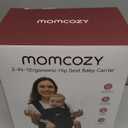Momcozy Baby Carrier with Hip Seat, 2-in-1 Detachable Hands-Free Carrier for Long Walks, Forward-Facing Carry up to 44lbs, Breathable Infant Carrier, Fits Waists up to 45 Inches, AirMesh Pink