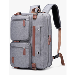 MOLNIA 3 in 1 Laptop Bag for Men, 17.3 inch Computer Bags for Men, Laptop Backpack, for Travel Business Work, Briefcases Messenger Bag for Men Women, Grey