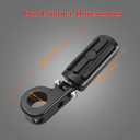 1.25" Highway Footpegs, Adjustable Footrest Mounting P-Clamps Compatible with Harley Sportster Touring Softail Dyna Honda Kawasaki Suzuki Yamaha with 1-1/4" Engine Guard