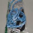 3 Dog Leash No Tangle, Heavy Duty Multiple Dog Lead Shock Absorbing Bungee with Padded Handle Removable Pet Traction Walking Rope for Medium Large Dogs (25-180 Lbs) (Blue)