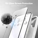GONEZ Magnetic for iPhone 17 Case, [Compatible with MagSafe] Anti-Scratch Microfiber Lining & Screen Protector, Silicone Camera Control, Shockproof Slim Phone Cover 6.3 inch, White