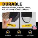 Boot Toe Protector Adhesive, Shoe Glue Toe Protectors for Shoes and Work Boots - Waterproof Heat Resistant, Heavy Duty Protective Layer & Shoe Repair Kit - Easy Application, Cover 2 Shoes, Brown Color