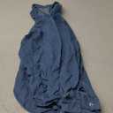 Astylish Women Denim Shirts Button Down Blouse V Neck Casual Tops (XX-Large, Beau Blue)