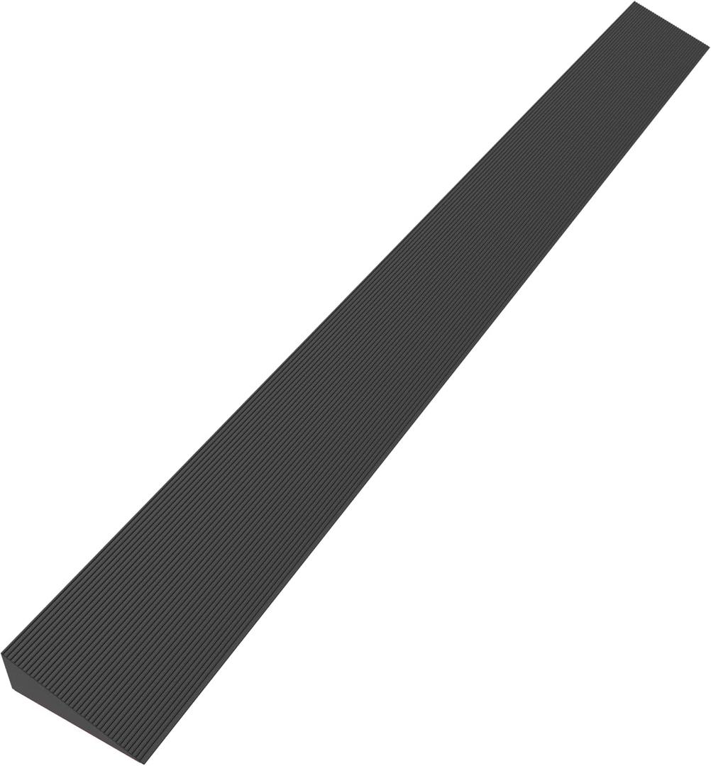 1.2" Rise Rubber Threshold Ramp for Doorways, Wheelchair Ramp for Home Entrance, Door Threshold Ramp for Wheelchairs, Walkers, Scooters, Strollers  Cuttable & Non-Slip Rubber Door Ramp
