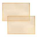 2 Pcs Cloverleaf Aluminum Sheets 23.6" x 35.4", 0.04 in Thick, Brass