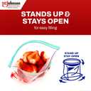 SC Johnson Professional Ziploc Professional Freezer Bags, For Food Organization and Storage, Double Zipper, 2 Gallon, 100 Count