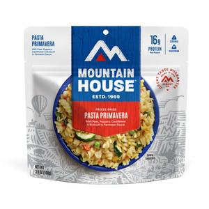 Mountain House Pasta Primavera | Freeze Dried Backpacking & Camping Food | Vegetarian | 2 Servings (EXP 08/31/54)