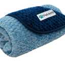 PetAmi Waterproof Dog Blanket, Leakproof Puppy Blanket for Small Medium Dogs, Furniture Sofa Couch Cover Protector, Fleece Pet Throw Indoor Cat Kitten, Reversible Washable Soft Plush, 24x32 Navy Blue