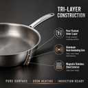 Titanium Frying Pan 12 Inch, Pure Titanium Skillet, Uncoated, Oven Safe