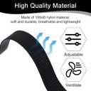 Collar Replacement Strap Breathable Quick Release Basic Dog Collars Training Bark Receiver Collars Durable Adjustable Collar Straps for Small Medium Large Dogs, Black.