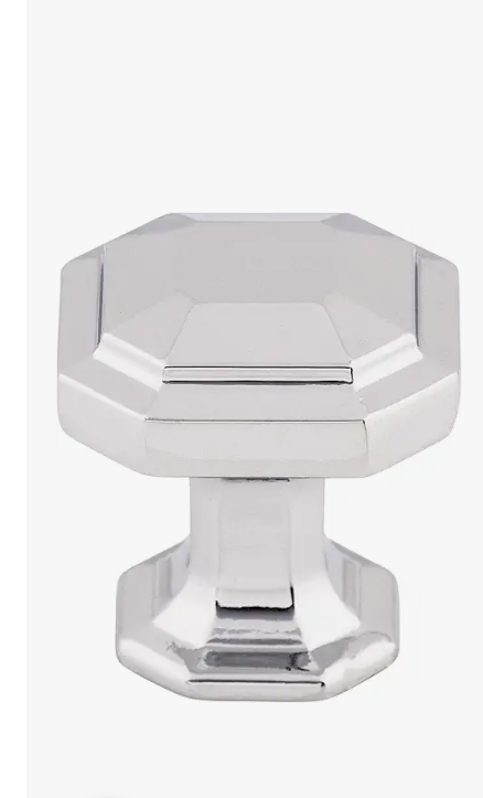 Asidrama 10 Pack Single Hole Center Polished Chrome Kitchen Cabinet Knobs, Cabinet Knobs Kitchen Cabinet Hardware for Cupboard