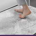 DEXI Kitchen Floor Mats Cushioned Anti Fatigue, 23x86 Large Long Standing Comfort Runner Rug Waterproof, Marble Memory Foam Padded for Front Sink Laundry, Light Grey