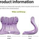 Ergonomic Back Support Chair&Cuchion with Lumbar Support for Posture Correction and Back Pain Relief, Perfect for Home and Office Use (Gray, General)