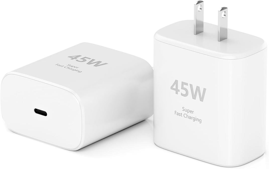for i - Phone 17 16 Charger Fast Charging - 2 Pack 45W USB C Wall Charger Block Compatible with iPhone 17 Pro Max/17 Pro/17/17 Plus, iPhone 16 Pro Max/16 Pro/16, Samsung Phone