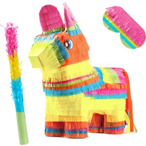Cinco De Mayo Donkey Pinata for Kids Birthday Party for Fun Fiesta Taco Party Supplies, Luau Event Mexican Theme Decoration, Carnivals Festivals, Taco Tuesday Event