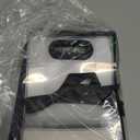 ZJHiome Clear Gift Bags with Handle, 8 PCS PVC Gift Bag with Ribbon Bow for Christmas Easter Wedding Baby Shower Birthday Party(Black)