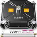 EVEAGE 16.5" Pressure Washer Surface Cleaner - Stainless Steel Power Washer Surface Cleaner with 4 Wheels & 2 Extension Wands, 4000PSI Power Washer Accessories Attachment (Black)