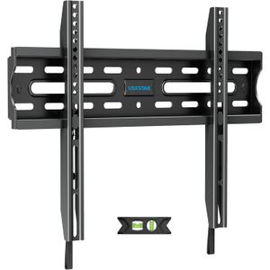 Fixed TV Wall Mount for Most 26-60 Inch Screen, Low Profile TV Mount with Quick Release Lock, Ultra Slim Wall Mount Bracket, Max VESA 400x400mm, Holds up to 99 lbs, up to 16Wood Studs by USX STAR