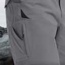 HARD LAND Hiking Shorts Men Cargo Quick Dry Lightweight Stretch Tactical Shorts for Fishing Travel Casual with Multi Pockets (Black)