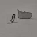 United Pacific 110295 Rectangular Exterior Mirror With Convex Mirror Glass For 1968-72 Chevy Passenger Car - R/H