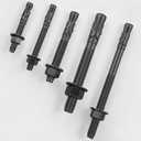 Wensilon 30Pcs 5/16x3 Inch Standard Fasteners for Heavy-Duty Black Wedge Anchors for Cement and Concrete
