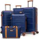 KUNEL Luggage Sets, Lightweight Durable Hardshell, 5 Piece, 20/24/28Inch