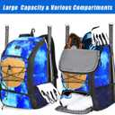 MATEIN Baseball Backpack, Softball Bat Bag with Shoes Compartment for Youth, Boys and Adult, Lightweight Baseball Bag with Fence Hook Hold TBall Bat, Batting Mitten, Helmet, Caps, Teeball Gear