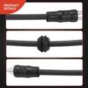 A-Premium Front Driver or Passenger Brake Hydraulic Hose Compatible with Audi Models - RS4 2007-2008, RS6 2003-2004 - Replace# 8E0611707H