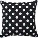 Pillow Perfect Outdoor | Indoor Polka Dot Black 25 Floor Pillow Black 25 X 25 X 5