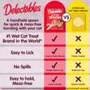 Delectables Lickable Spoon Handheld Wet Cat Treats Made with Real Chicken, Quick & Easy Creamy Puree, Mess Free, Grain-Free, No Added Fillers, No by-Products, No Added Preservatives, Chicken 32ct (EXP 07/16/27)