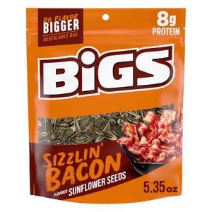 BIGS Sunflower Seeds, Sizzlin' Bacon Flavor, 5.35 oz. (EXP 09/04/26)
